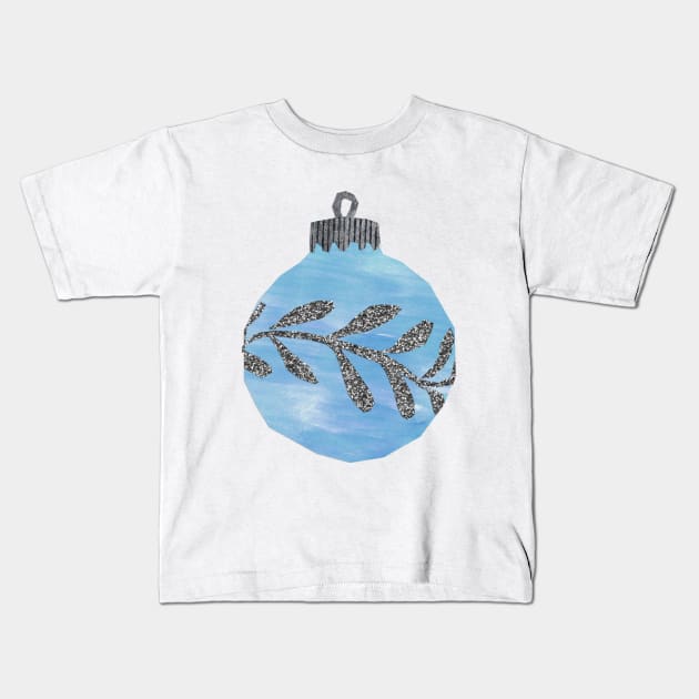 Bauble - Blue leafy Kids T-Shirt by Babban Gaelg